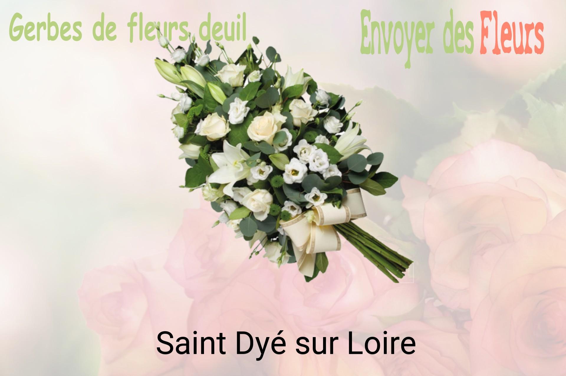 Gerbe de fleurs de deuil livrée à Saint-Dyé-sur-Loire